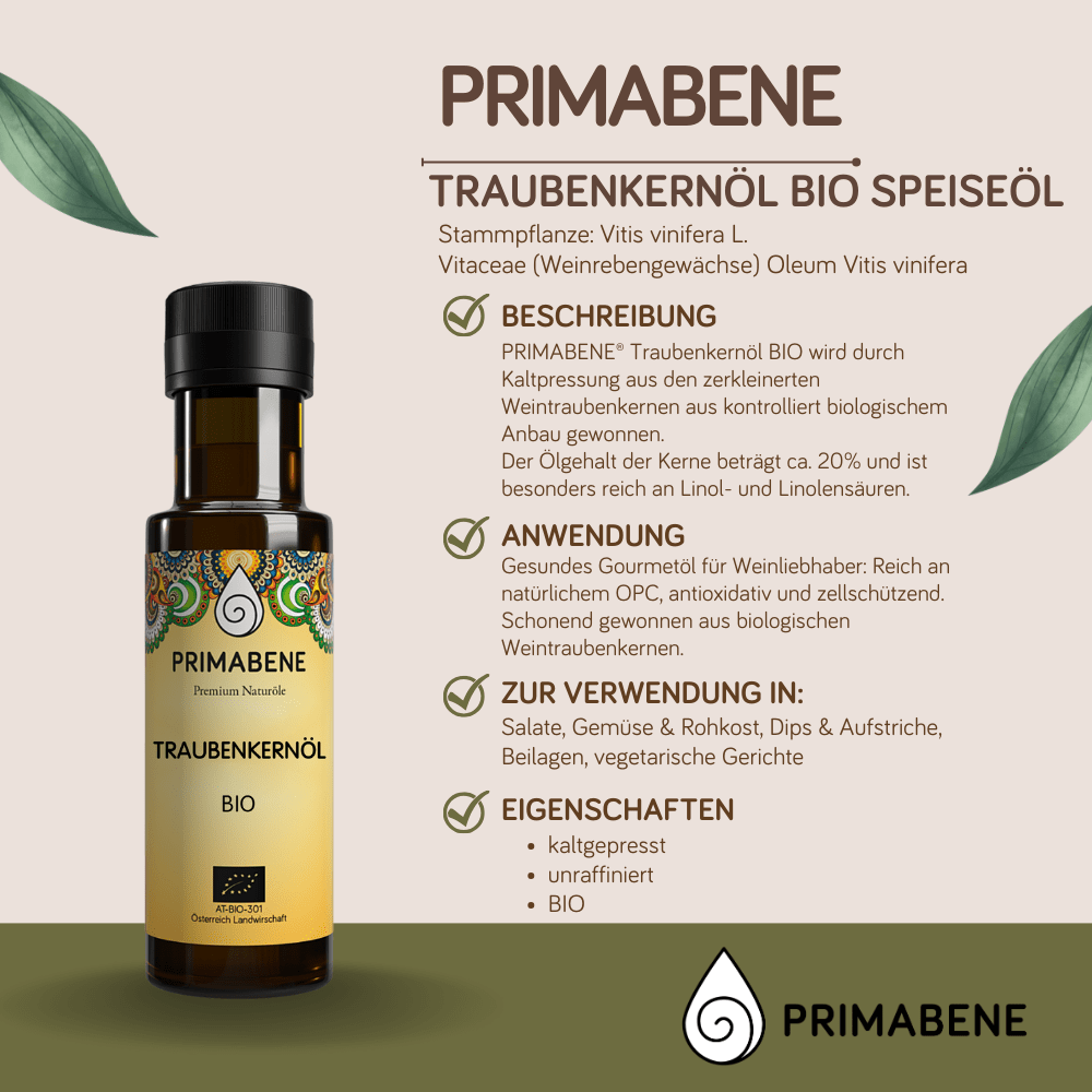 Bild von Traubenkernöl Bio - Speiseöl